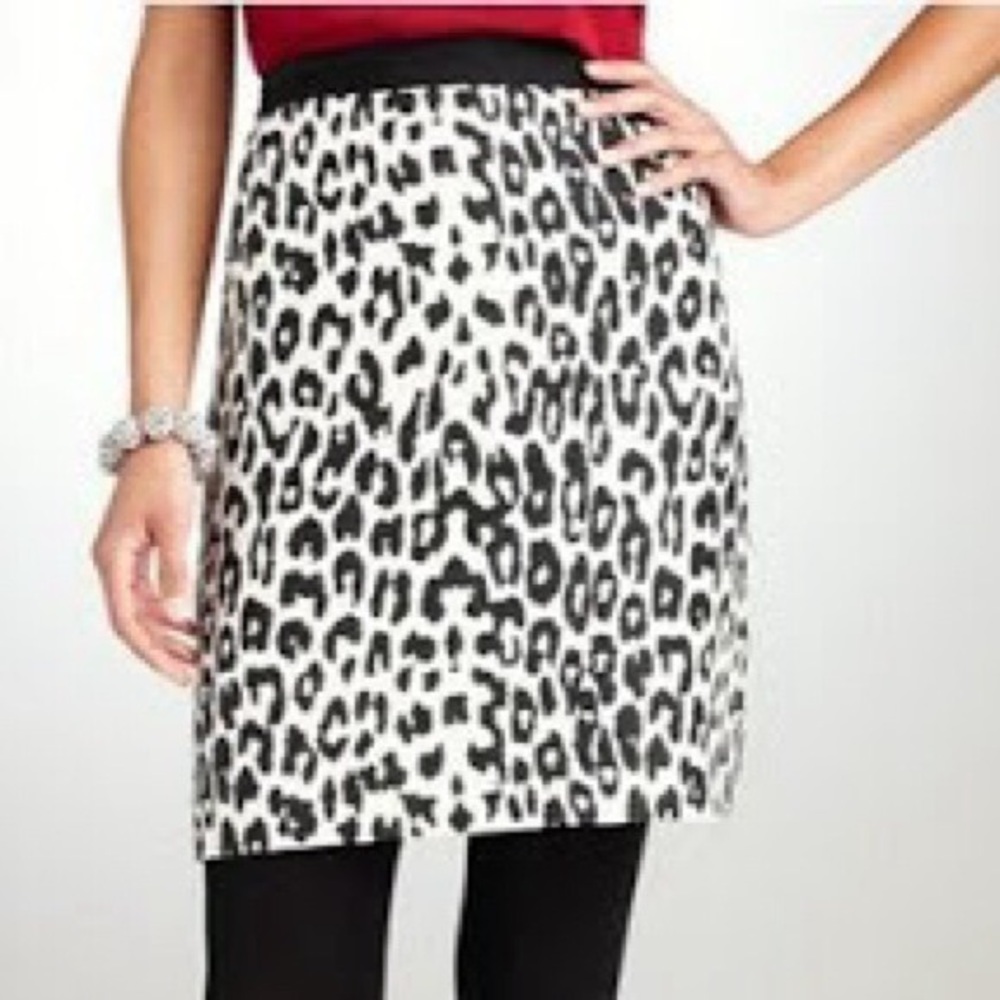LOFT Leopard Print Skirt